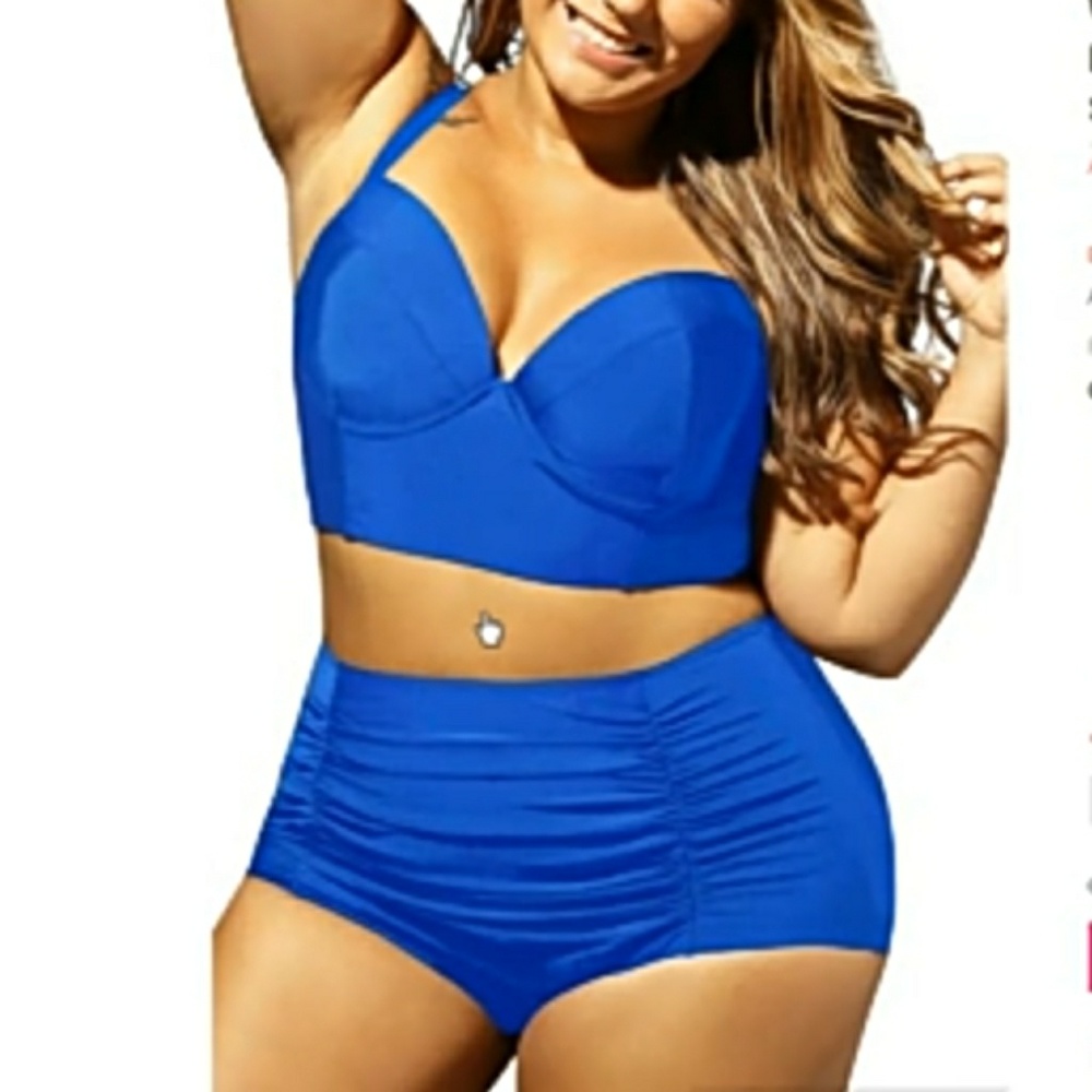 High waist retro two piece